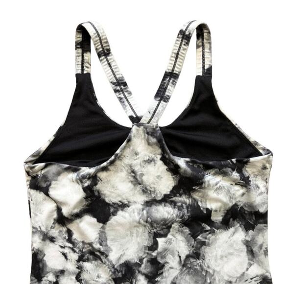 ATHLETA Floral Crush Optimism Tank Black & White SZ M - Picture 4 of 9